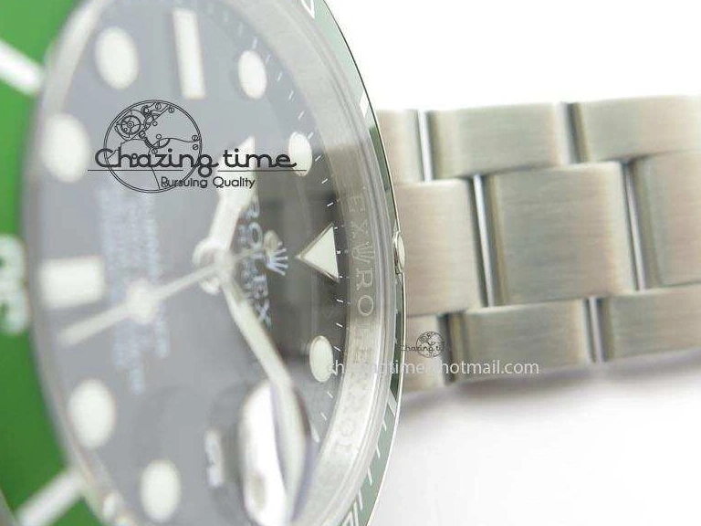 MiroTime 0419 Submariner BP Maker 16610 Green Dial On SS Bracelet A Bright 3870